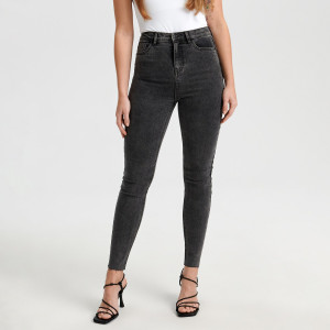 Sinsay - Jeansy skinny - Szary - damski - 5089X-90J
