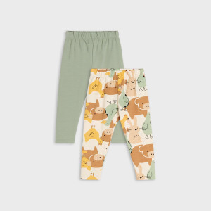 Sinsay - Legginsy 2 pack - Zielony - chłopiec - 5099M-71X