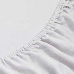 Sinsay - Prześcieradło bawełniane jersey z gumką - Jasny szary - uniseks - 5103T-09X