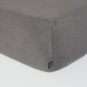 Sinsay - Prześcieradło bawełniane jersey z gumką - Szary - uniseks - 5104T-90X