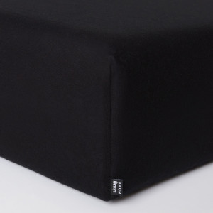 Sinsay - Prześcieradło bawełniane z gumką - Czarny - uniseks - 5104T-99X