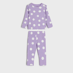 Sinsay - Komplet niemowlęcy - Fioletowy - dziewczynka - 5136R-04X
