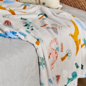 Sinsay - Koc - Kremowy - uniseks - 5138Q-02X