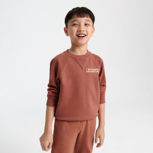 Sinsay - Sweatshirt mit Druck - Burgundrot - Jungs - 5157X-92X