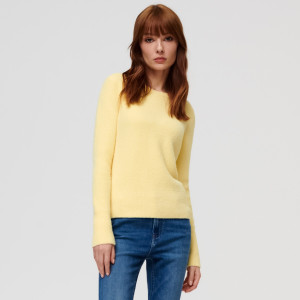 Sinsay - Sweter dzianinowy - Żółty - damski - 5158O-10X