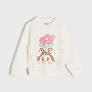 Sinsay - Bluza Chip i Dale - Kremowy - dziewczynka - 5285Z-01X