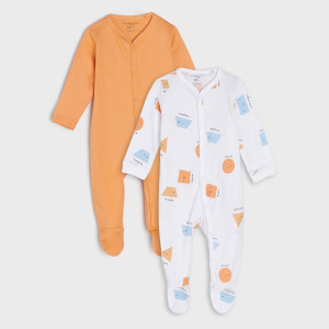 Sinsay - Pajacyki 2 pack - Pomarańczowy - chłopiec - 5291Z-22X