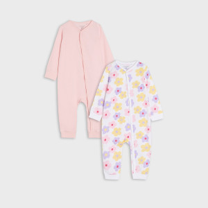 Sinsay - Pajacyki 2 pack - Biały - dziewczynka - 5297Z-00X