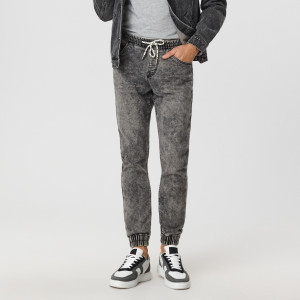 Sinsay - Jeansy jogger - Szary - męski - 5312F-90J