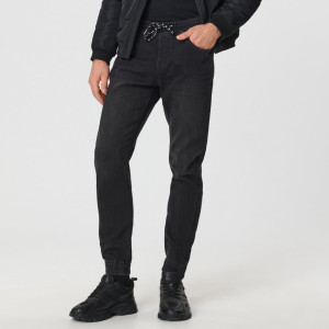 Sinsay - Jeansy jogger - Czarny - męski - 5312F-99J