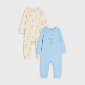 Sinsay - Pajacyki 2 pack - Niebieski - chłopiec - 5317Z-05X