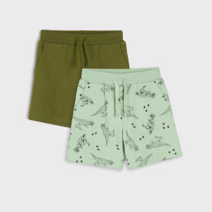 Sinsay - Szorty 2 pack - Zielony - chłopiec - 5319R-70X