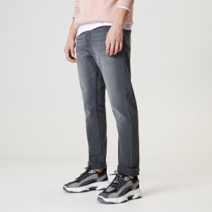 Sinsay - Jeansy slim - Szary - męski - 5340F-90J