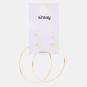 Sinsay - Ohrringe, 2er-Pack - Golden - damen - 5345K-GLD
