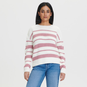 Sinsay - Maglione a righe - Rosa - Da donna - 5359F-39X