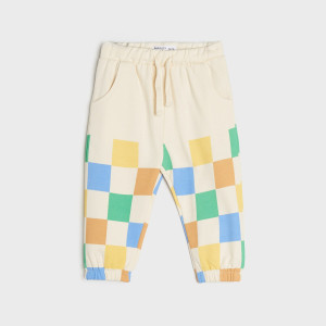 Sinsay - Spodnie dresowe jogger - Kremowy - chłopiec - 5367Z-01X