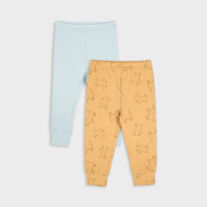 Sinsay - Legginsy 2 pack - Brązowy - chłopiec - 5402Z-82X