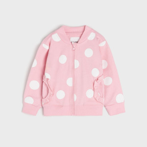 Sinsay - Bluza rozpinana - Różowy - dziewczynka - 540AF-31X