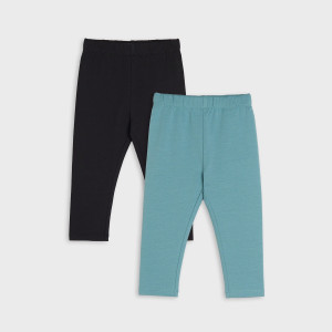 Sinsay - Legginsy 2 pack - Turkusowy - chłopiec - 5410Z-67X