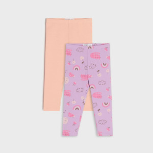 Sinsay - Legginsy 2 pack - Niebieski - dziewczynka - 5418Z-54X