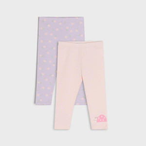 Sinsay - Legginsy 2 pack - Fioletowy - dziewczynka - 5420Z-04X