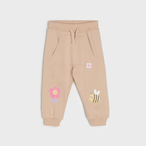 Sinsay - Spodnie dresowe jogger - Brązowy - dziewczynka - 5451Z-98X