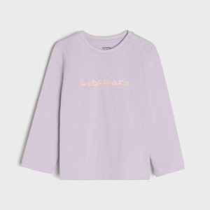 Sinsay - Koszulka - Fioletowy - dziewczynka - 556AF-04X