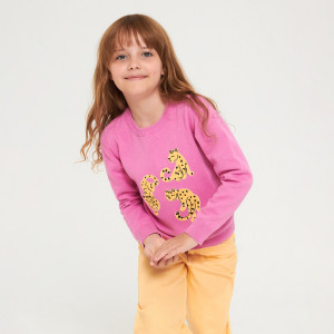 Sinsay - Sweter - Różowy - dziewczynka - 5611R-40X