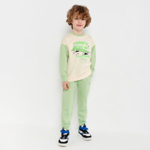 Sinsay - Spodnie dresowe jogger - Zielony - chłopiec - 5675J-70X