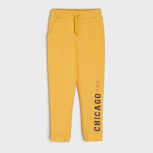 Sinsay - Spodnie dresowe jogger - Żółty - chłopiec - 5687R-11X
