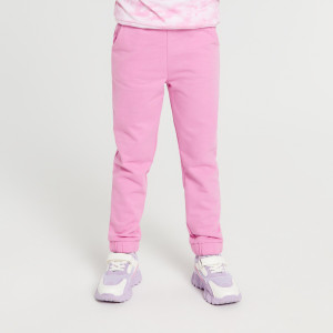 Sinsay - Spodnie dresowe jogger - Różowy - dziewczynka - 5713R-40X