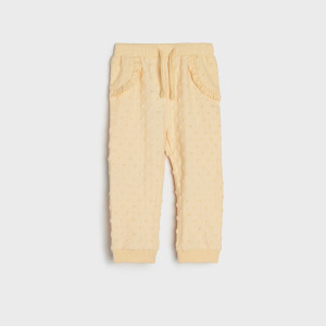 Sinsay - Spodnie dresowe jogger - Beżowy - dziewczynka - 5757R-12X