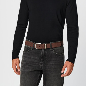 Sinsay - Pasek - Brązowy - męski - 5769A-88X