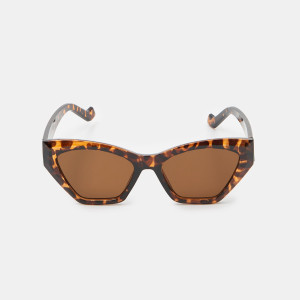 Sinsay - Okulary przeciwsłoneczne - Brązowy - damski - 5774K-88X