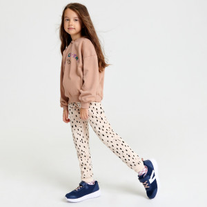 Sinsay - Spodnie dresowe jogger - Beżowy - dziewczynka - 5778R-08X