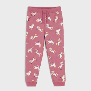 Sinsay - Spodnie dresowe jogger - Fioletowy - dziewczynka - 5782R-34X