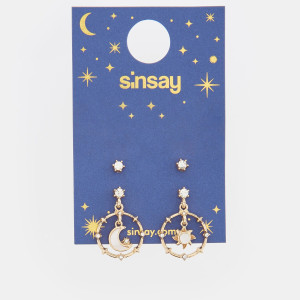 Sinsay - Kolczyki 2 pack - Złoty - damski - 5824Z-GLD