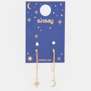 Sinsay - Ohrringe, 2er-Pack - Golden - damen - 5827Z-GLD