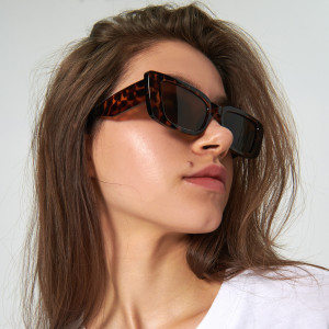 Sinsay - Okulary przeciwsłoneczne - Brązowy - damski - 5830K-88X