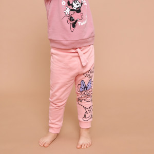 Sinsay - Spodnie dresowe Myszka Minnie - Różowy - dziewczynka - 5836R-03X
