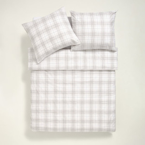 Sinsay - Komplet pościeli bawełnianej - Jasny szary - uniseks - 586AD-09X