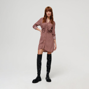 Sinsay - Sukienka mini koszulowa - Wielobarwny - damski - 5889J-MLC