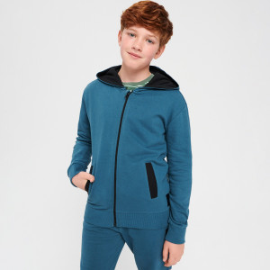 Sinsay - Felpa con cappuccio - Blu - Bambino - 5893X-52X