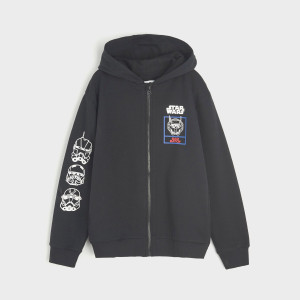 Sinsay - Bluza z kapturem Star Wars - Czarny - chłopiec - 5925X-99X