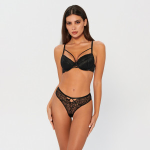 Sinsay - Sutien push-up - Negru - Femei - 5992Z-99X