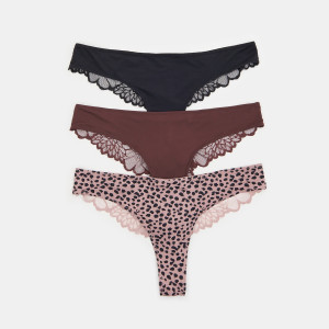 Sinsay - Confezione da 3 perizomi - Multicolore - Da donna - 6008U-MLC