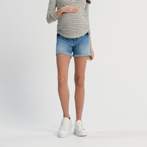 Sinsay - Szorty jeansowe MAMA - Niebieski - damski - 6012J-50J