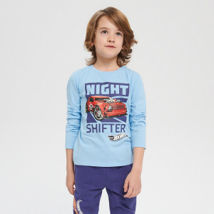 Sinsay - Koszulka Hot Wheels - Niebieski - chłopiec - 6020R-05X