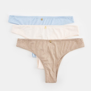 Sinsay - Brasilslip, 3er-Pack - Bunt - damen - 6037U-MLC
