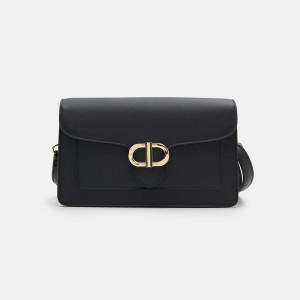 Sinsay - Torebka z imitacji skóry - Czarny - damski - 6072K-99X